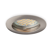 Vaste ronde LED spot behuizing - OH22 RVS / Chrome