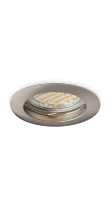 Vaste ronde LED spot behuizing - OH22 RVS / Chrome