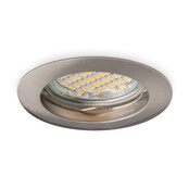 Vaste ronde LED spot behuizing - OH22 RVS / Chrome