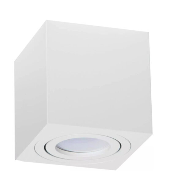 Vierkante LED opbouw lamp wit - OH37WIT - kantelbaar