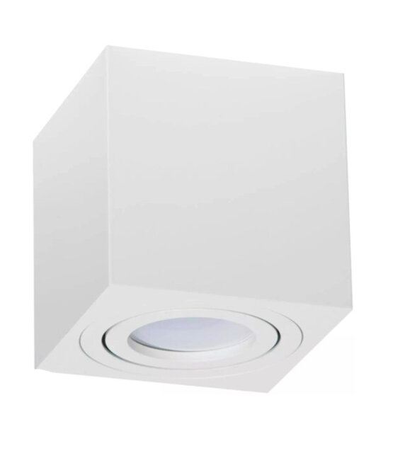 Vierkante LED opbouw lamp wit - OH37WIT - kantelbaar