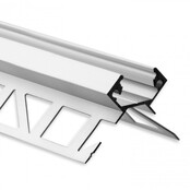 LED stuc hoekprofiel 2,5 meter 27,80 mm x 20 mm C23STUC BUITENHOEK (Afhaalprijs)