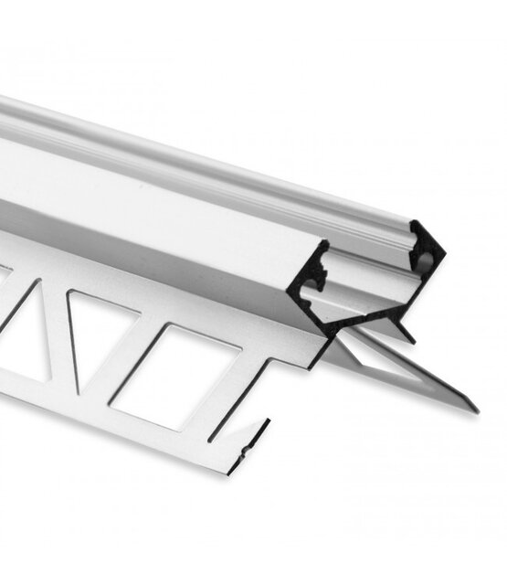 LED stuc hoekprofiel 2,5 meter 27,80 mm x 20 mm C23STUC BUITENHOEK (Afhaalprijs)