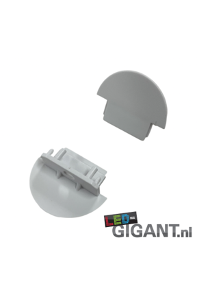 Eindkap met kabeldoorvoer 09WIT-INBOUW