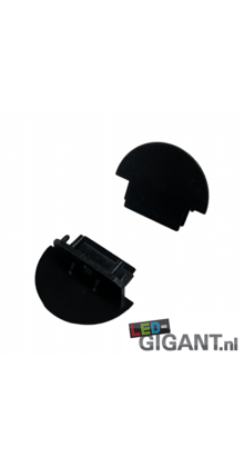 Eindkap met kabeldoorvoer 09ZWART-INBOUW