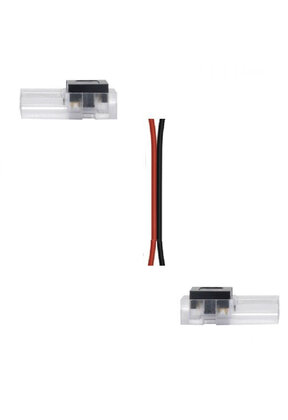 2 zijdige compacte LED strip connector 2 polig voor LED strips 10mm 5 ampere pitch afstand >7mm - 114376