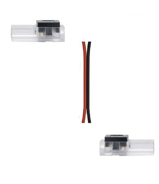 2 zijdige compacte LED strip connector 2 polig voor LED strips 10mm 5 ampere pitch afstand >7mm - 114376