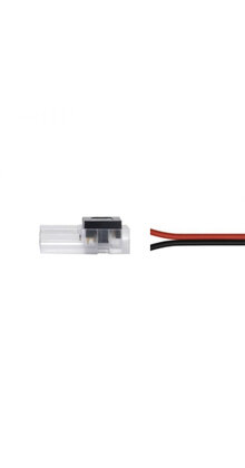 Compacte LED strip connector 2 polig met draad voor LED strips 10mm 5 ampere pitch afstand >7mm - 114374