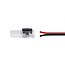 Compacte LED strip connector 2 polig met draad voor LED strips 10mm 5 ampere pitch afstand >7mm - 114374
