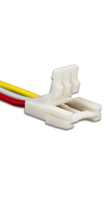 LED strip connector 3 aderig met draad 10mm voor Dual White LED strips - 112563