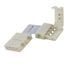 Hoekconnector LED strip connector 3 aderig 10mm voor Dual White LED strips - 112562