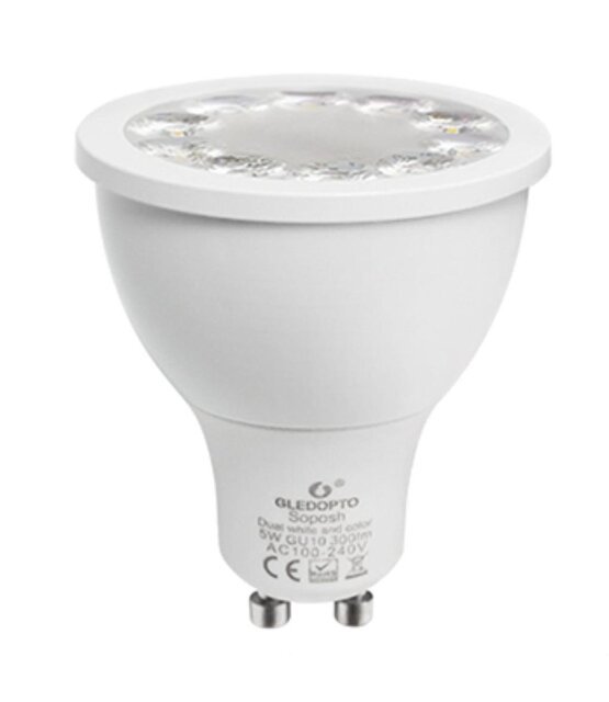 Gledopto Zigbee instelbare GU10 LED Spot RGBCCT 4 watt (2000K-6500K)