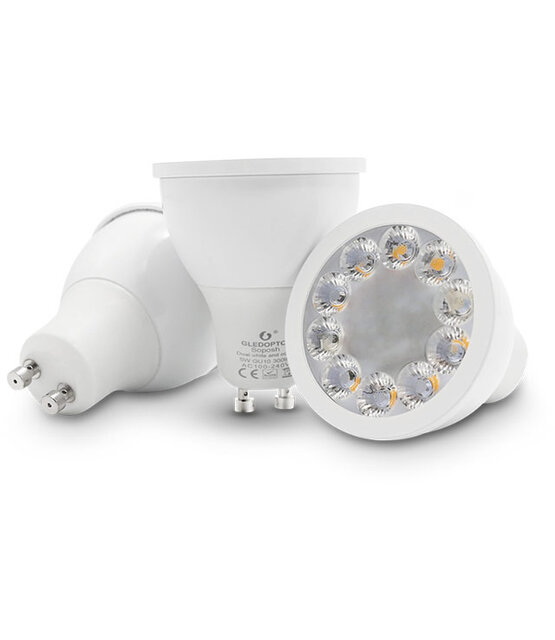 Gledopto Zigbee instelbare GU10 LED Spot RGBCCT 4 watt (2000K-6500K)