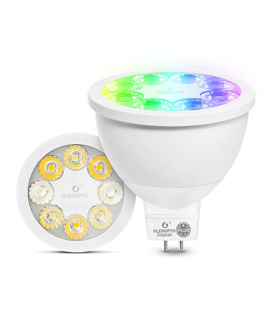 Gledopto Zigbee instelbare MR16 LED Spot RGBCCT 4 watt 12 volt (2000K-6500K)