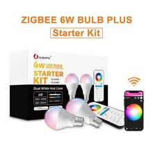 2 x Gledopto Zigbee instelbare E27 LED Spot RGBCCT 6 watt (2000K-6500K) Start kit
