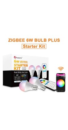 2 x Gledopto Zigbee instelbare E27 LED Spot RGBCCT 6 watt (2000K-6500K) Start kit