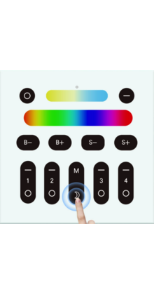 +Gledoptop Zigbee LED strip wandpaneel - 4 zones - smarthome compatible
