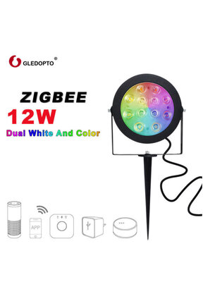 Gledopto Zigbee instelbare LED tuinspot RGBCCT 12 watt (2000K-6500K)