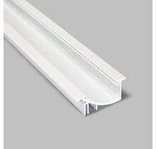 Wit LED inbouw profiel 53 mm x 13,5 mm F8Wit inclusief schuif afdekking