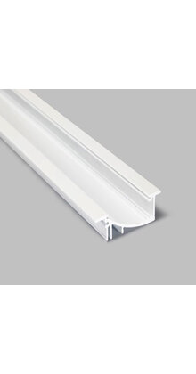 Wit LED inbouw profiel  53 mm x 13,5 mm F8Wit inclusief schuif afdekking