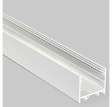 Wit LED XL profiel 1 meter met lage klikafdekking 33,4mm x 29,6mm - XL11WIT