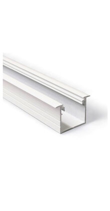 LED profiel 2 meter met afdekking 30mm X 20,4mm - 20INBOUW-WIT