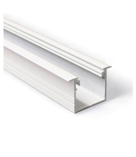 LED profiel 2 meter met afdekking 30mm X 20,4mm - 20INBOUW-WIT