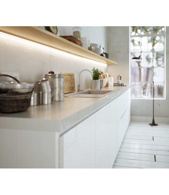 LED profiel 1 meter met afdekking  30mm X 20,4mm - 20INBOUW-ALU
