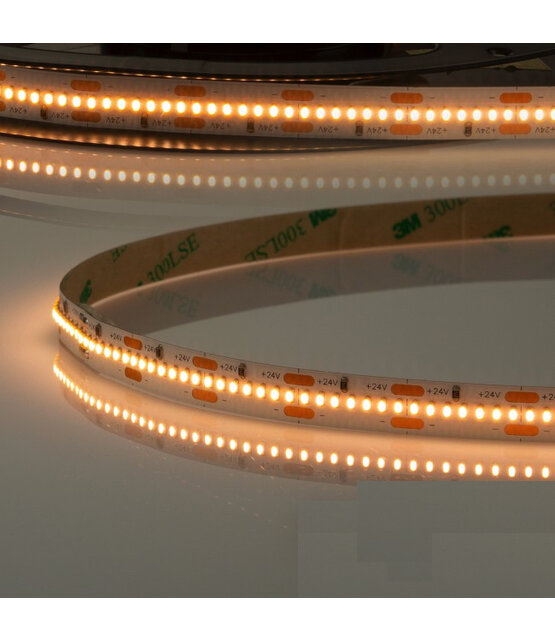 PRO LED strip extra warm wit 23W 2070LM 308LED p/m 24VDC IP20 2700K CRI93 - 5 meter