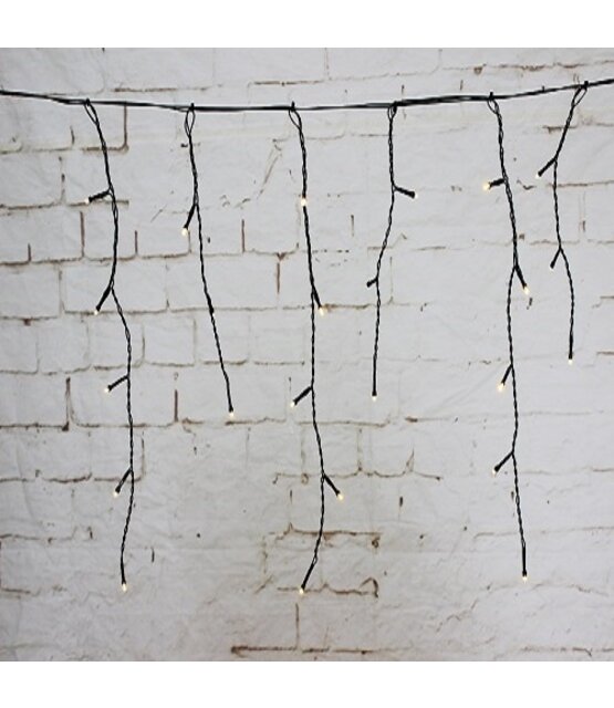 BASIC – 12 meter koppelbare ijspegel kerstverlichting extra warm wit 640 LEDs