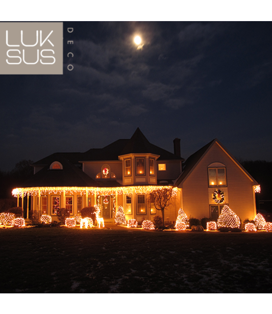 BASIC – 21 meter koppelbare ijspegel kerstverlichting extra warm wit 1120 LEDs