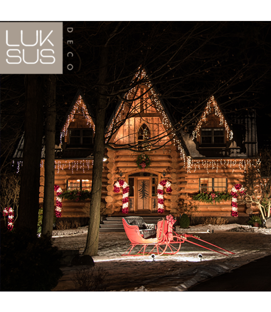 BASIC – 27 meter koppelbare ijspegel kerstverlichting extra warm wit 1440 LEDs