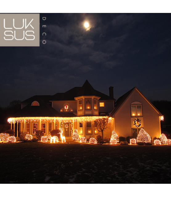 BASIC – 27 meter koppelbare ijspegel kerstverlichting extra warm wit 1440 LEDs