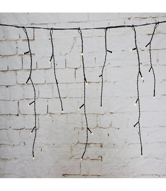 BASIC – 27 meter koppelbare ijspegel kerstverlichting extra warm wit 1440 LEDs