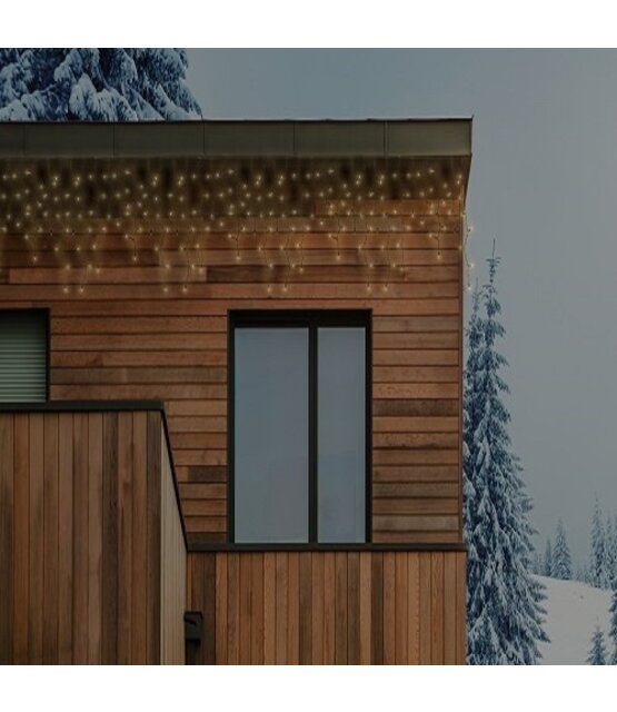 BASIC – 30 meter koppelbare ijspegel kerstverlichting extra warm wit 1600 LEDs