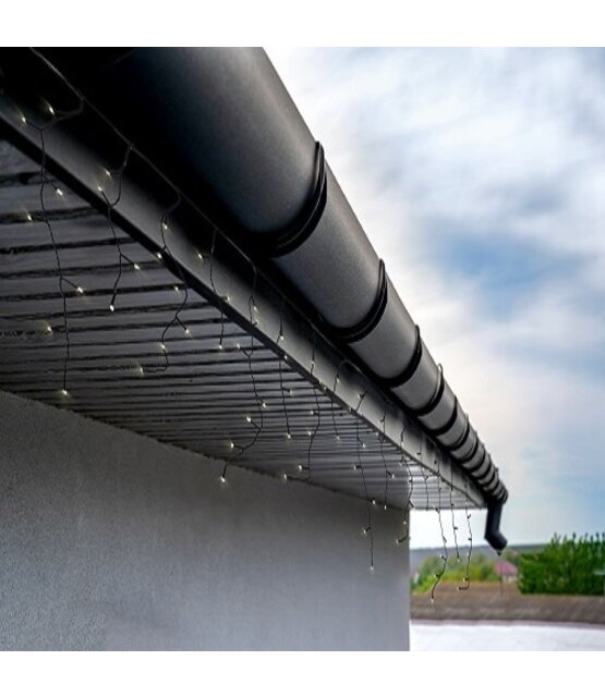BASIC – 30 meter koppelbare ijspegel kerstverlichting extra warm wit 1600 LEDs
