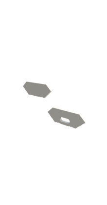 Eindkap LED profiel zonder kabeldoorvoer C28WIT