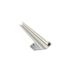 Wit LED hoekprofiel 2 meter met opaal afdekking 24 mm x 8,50 mm - C28WIT