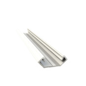 Wit LED hoekprofiel 2 meter met opaal afdekking 24 mm x 8,50 mm - C28WIT