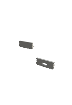 Eindkapje met kabeldoorvoer voor P1-ALU