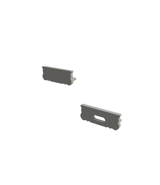 Eindkapje zonder kabeldoorvoer voor P1-ALU