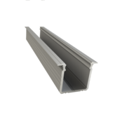 LED inbouw profiel 2 meter met opaal afdekking 16mm x 16mm 03.2ALU - UITVERKOOP