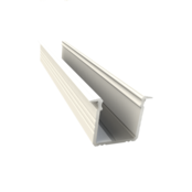 LED inbouw profiel 2 meter met opaal afdekking 16mm x 16mm 03.2WIT
