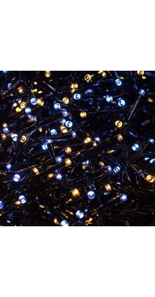 Cluster Kerstverlichting - warm wit & wit in 1 - 11 meter – 1512 LED