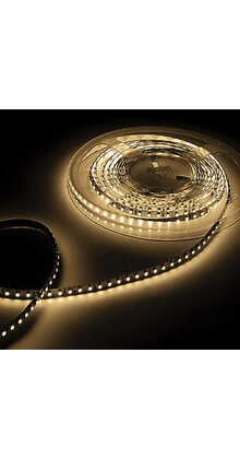 LED strip 12 Volt 3000K Warm Wit 12W 1260lm/meter 60Led/m IP20 50m Rol