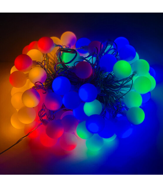 Gekleurde partyverlichting - 12 meter lang - waterdicht