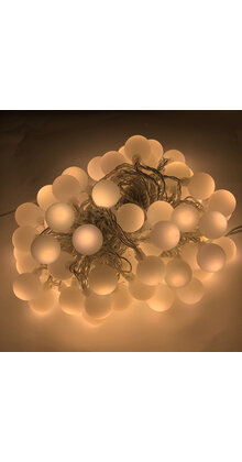 gezellige warm wit partyverlichting - 12 meter lang - waterdicht