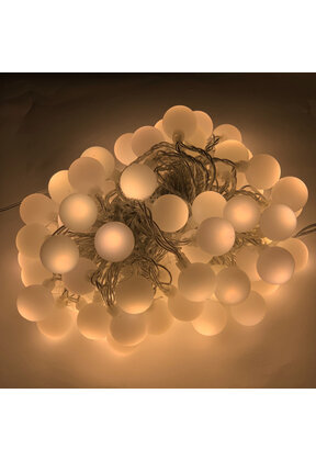 gezellige warm wit partyverlichting - 12 meter lang - waterdicht
