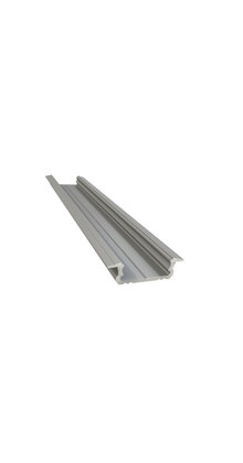 LED inbouw profiel 2 meter met opaal klikafdekking 16 mm x 6,10 mm 08.2ALU