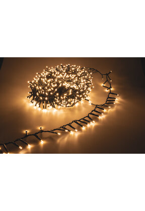 11 meter Cluster Kerstverlichting – 540 LED - extra warm wit